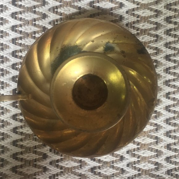 Brass Candle Holder Chamberstick India Boho - Picture 8 of 10